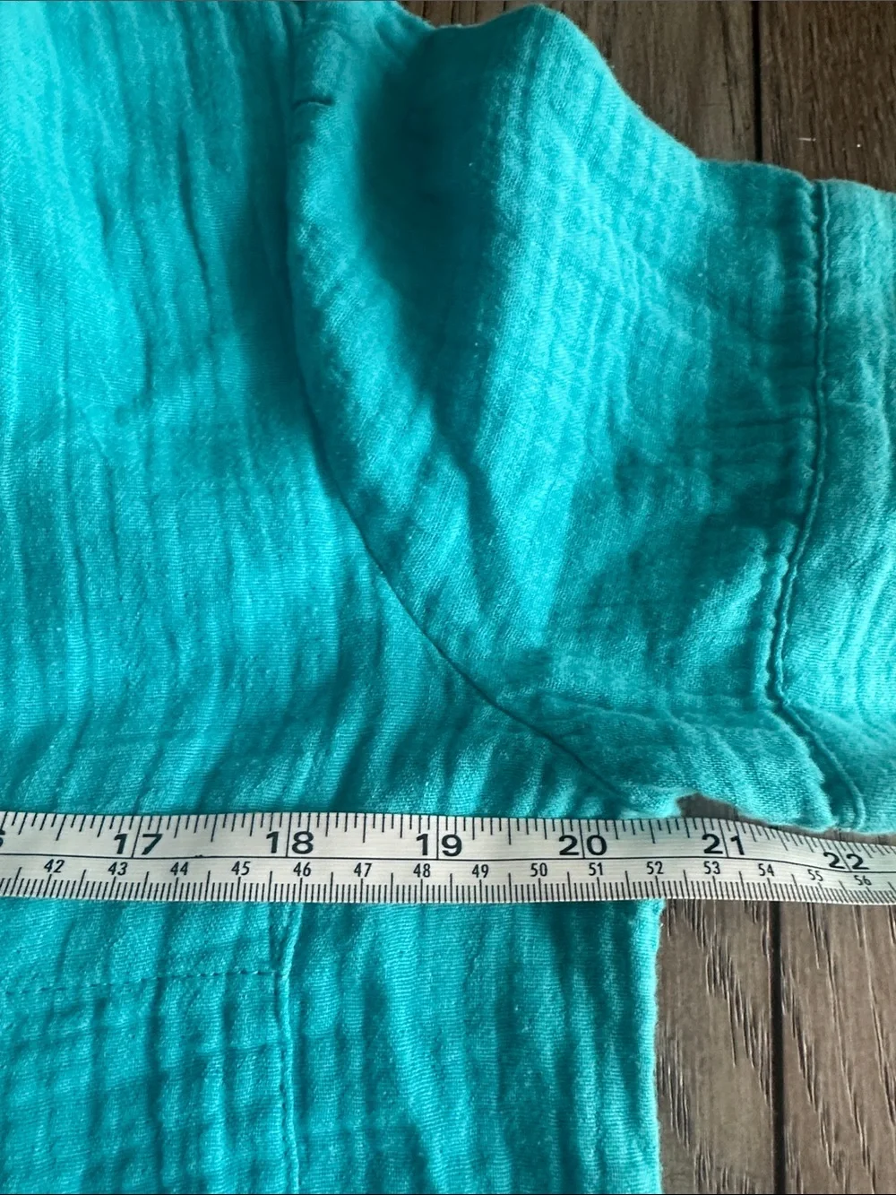 NWT J.Crew Re-Imagined Double-Gauze V-Neck Popover Top XS Aqua Turquoise